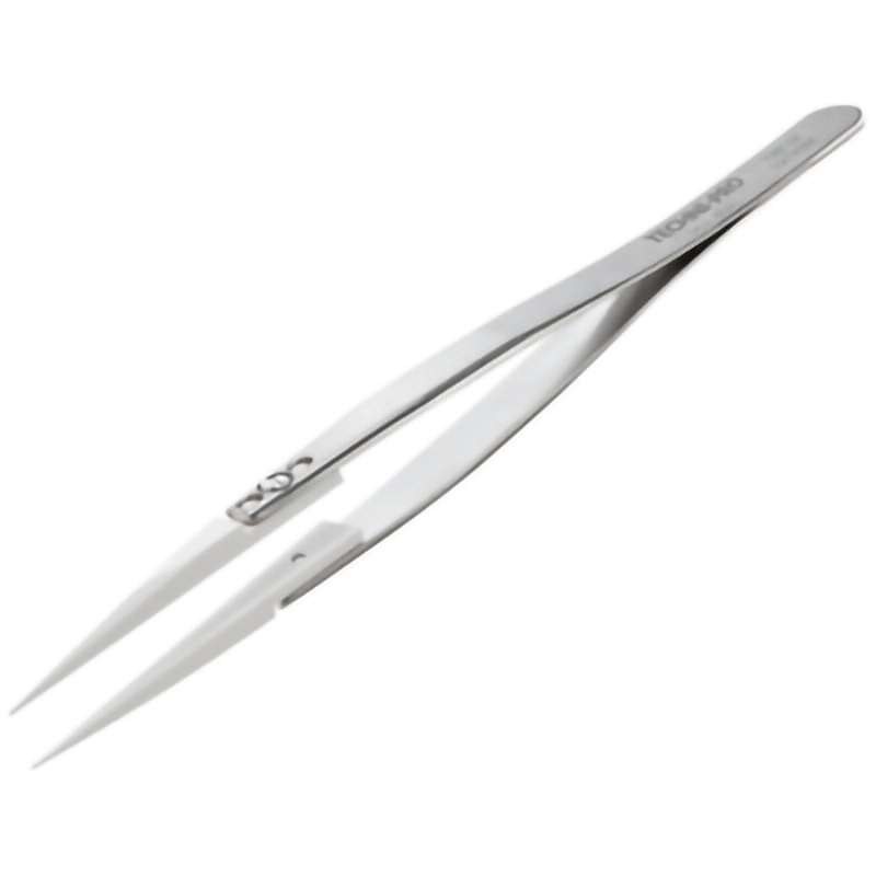 Ceramic Tip Tweezers, Style 73, Zirconia Tips A73MZ, Pointed, 5.5"